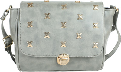 zuberi couture Women Casual Grey PU Sling Bag