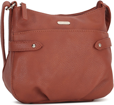 

Lavie Women Casual Brown PU Sling Bag
