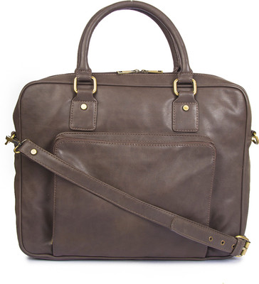 

Gauge Machine Men Formal Brown PU Sling Bag