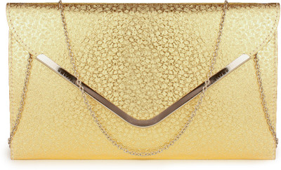 

VELINA Girls Evening/Party Gold Leatherette Sling Bag