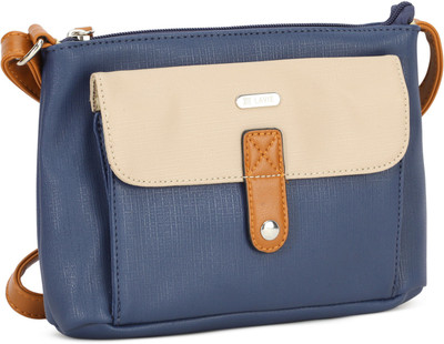 

Lavie Women Casual Blue PU Sling Bag