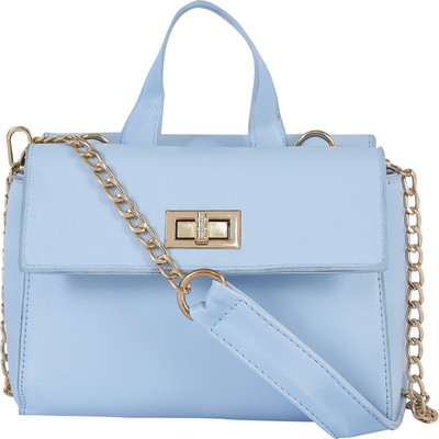 

Le Cuero Women Evening/Party Blue PU Sling Bag