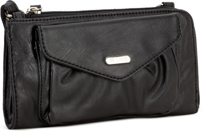 

Lavie Women Casual Black PU Sling Bag