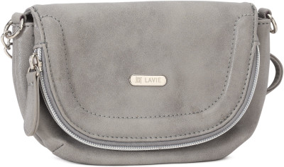 

Lavie Women Casual Grey PU Sling Bag