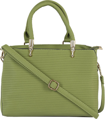Le Cuero Women Formal Green PU Hand-held Bag