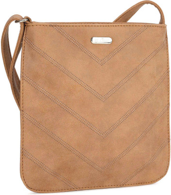 

Lavie Women Casual Beige PU Sling Bag