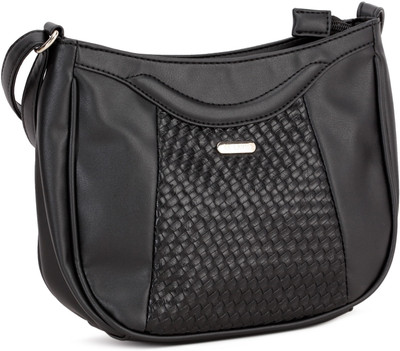 

Lavie Women Casual Black PU Sling Bag