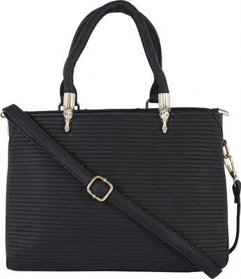 

Le Cuero Women Formal Black PU Hand-held Bag