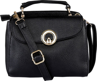 

Le Cuero Women Formal Black PU Hand-held Bag