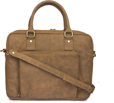 

Gauge Machine Men & Women Formal Brown PU Sling Bag