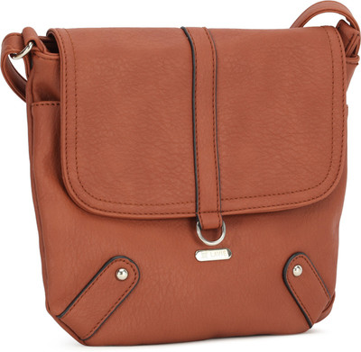 

Lavie Women Casual Brown PU Sling Bag