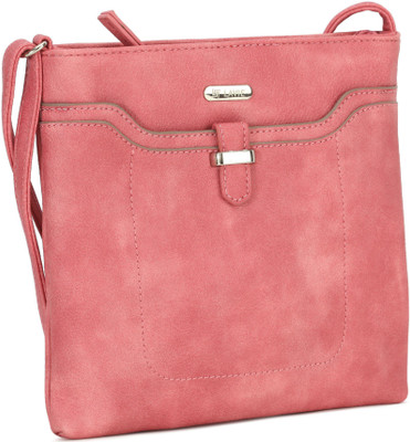 Lavie Women Casual Pink PU Sling Bag