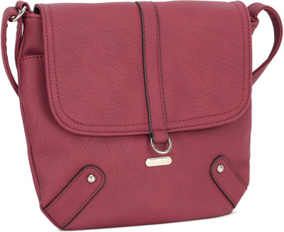

Lavie Women Casual Red PU Sling Bag