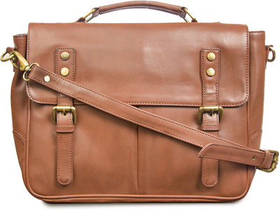 

Gauge Machine Men & Women Formal Brown PU Sling Bag