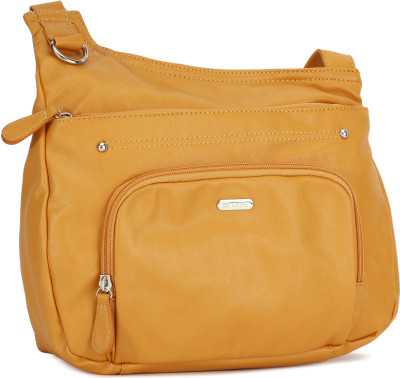 

Lavie Women Casual Yellow PU Sling Bag