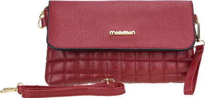 

Genious Women Casual Red PU Sling Bag