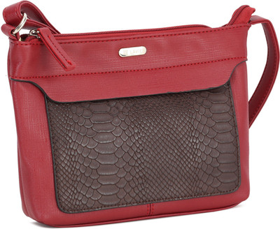 

Lavie Women Casual Red PU Sling Bag