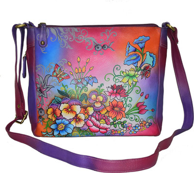 

Shankar Produce Women Casual Multicolor Genuine Leather Shoulder Bag