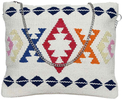 

Diwaah Women Casual White Cotton Sling Bag