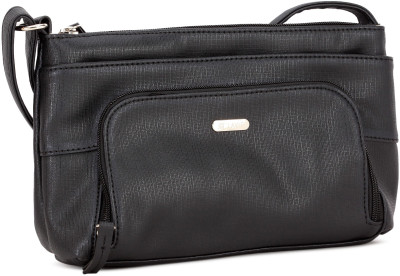 

Lavie Women Casual Black PU Sling Bag