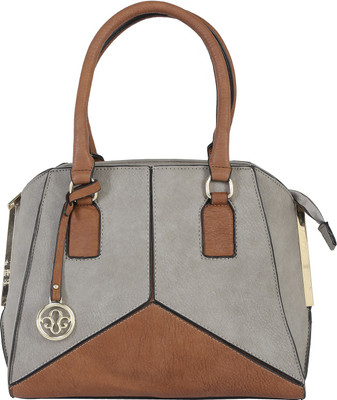 

Le Cuero Women Casual Grey, Tan PU Hand-held Bag