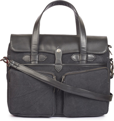 

Gauge Machine Men & Women Formal Black PU Sling Bag
