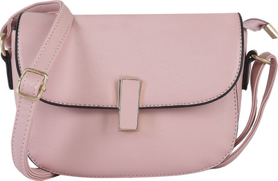 

Le Cuero Women Formal Pink PU Sling Bag