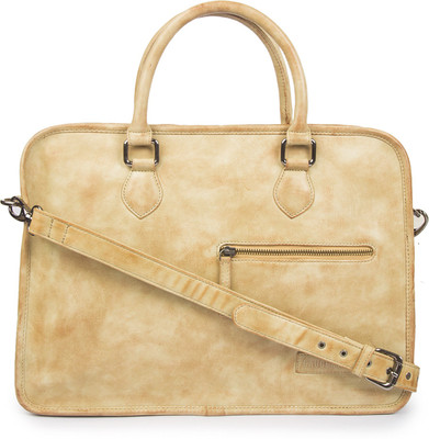 

Gauge Machine Men & Women Formal Beige PU Sling Bag
