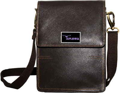 

Tamanna Men & Women Formal Brown Genuine Leather Sling Bag