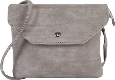 

Le Cuero Women Casual Grey PU Sling Bag