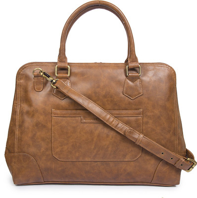 

Gauge Machine Men & Women Formal Brown PU Sling Bag