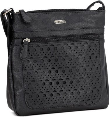 

Lavie Women Casual Black PU Sling Bag