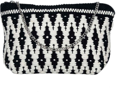 

Diwaah Women Evening/Party Black Cotton Sling Bag