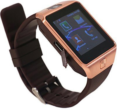 

ESTAR Presenting Bluetooth Smartwatch With Sim-Card Support for Samsung Galaxy A3 2016 Gold Smartwatch(Brown Strap Free Size)