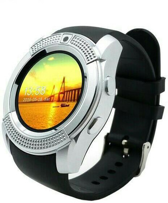 

ESTAR Presenting Bluetooth Smartwatch With Sim-Card Support for Samsung Ch@t 335 Silver Smartwatch(Black Strap Free Size)