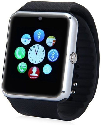 ESTAR Presenting Bluetooth Smartwatch With Sim-Card Support for Samsung G810 Silver Smartwatch(Black Strap Free Size)