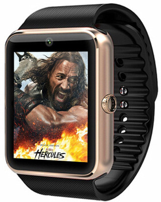 

ESTAR Presenting Bluetooth Smartwatch With Sim-Card Support for Samsung G800 Gold Smartwatch(Black Strap Free Size)