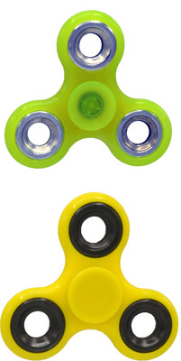 

Hrinkar PREMIUM QUALITY FIDGET SPINNER GLOW IN DARK - HSPCMB126(Multicolor)