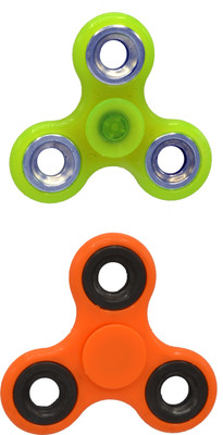 

Hrinkar PREMIUM QUALITY FIDGET SPINNER GLOW IN DARK - HSPCMB123(Multicolor)