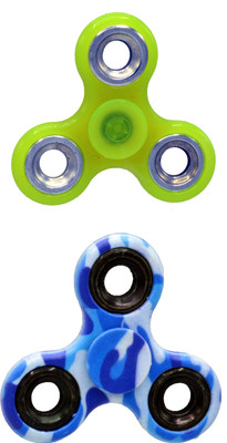 

Hrinkar PREMIUM QUALITY FIDGET SPINNER GLOW IN DARK - HSPCMB131(Multicolor)