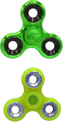 

Hrinkar PREMIUM QUALITY FIDGET SPINNER GLOW IN DARK - HSPCMB092(Multicolor)