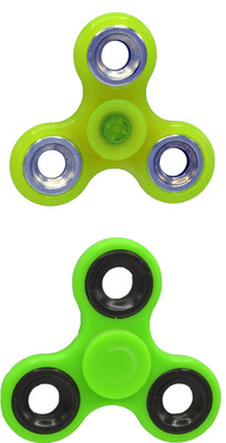 

Hrinkar PREMIUM QUALITY FIDGET SPINNER GLOW IN DARK - HSPCMB125(Multicolor)