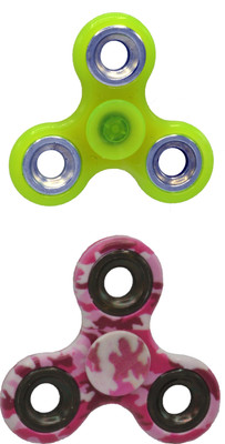 

Hrinkar PREMIUM QUALITY FIDGET SPINNER GLOW IN DARK - HSPCMB130(Multicolor)