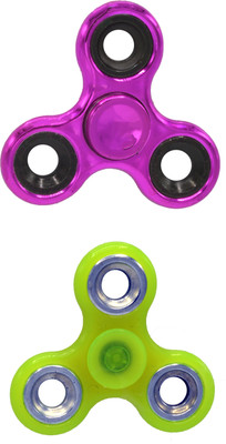 

Hrinkar PREMIUM QUALITY FIDGET SPINNER GLOW IN DARK - HSPCMB077(Multicolor)