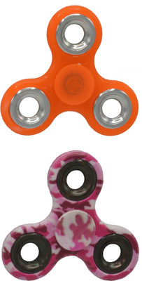 Hrinkar PREMIUM QUALITY FIDGET SPINNER GLOW IN DARK - HSPCMB153(Multicolor)
