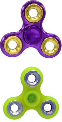 

Hrinkar PREMIUM QUALITY FIDGET SPINNER GLOW IN DARK - HSPCMB061(Multicolor)