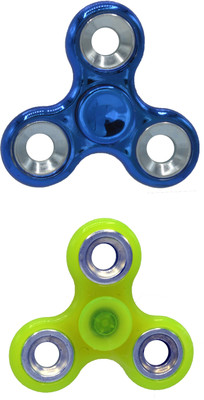 Hrinkar PREMIUM QUALITY FIDGET SPINNER GLOW IN DARK - HSPCMB026(Multicolor)