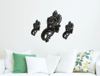 

naveed arts  Acrylic Sticker Sticker(Pack of 3, Black