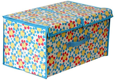 

FullHouz Blue Floral Design Storage Box(Multicolor)