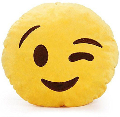 

Blue Birds blink eye Smiley Decorative Cushion 14inch,35cm (Yellow) - 35 cm(Yellow)